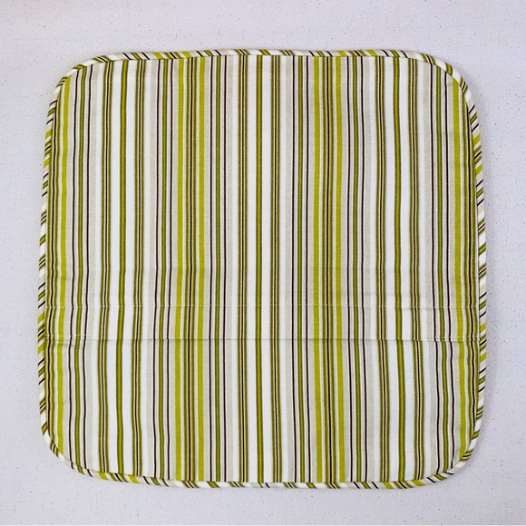 PR Premier Prints Mm Designs Brown Green Ivory Pin Ticking Stripe Pillow Covers - Picture 4 of 7